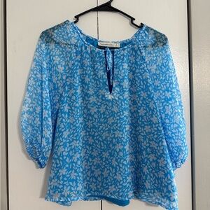 Abercrombie Blue Floral Women's Top